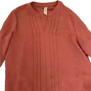 Chic Terracotta Blouse